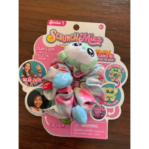 NEW Scrunchmiez Doodle #21 Hair Clip Scrunchie Scrunch Miez - PENGUIN - Picture 1 of 5